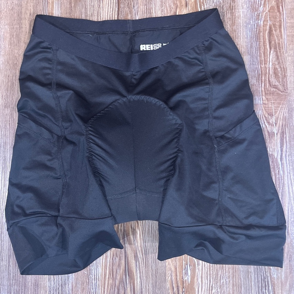 REI Black Cycling Shorts with Padding
